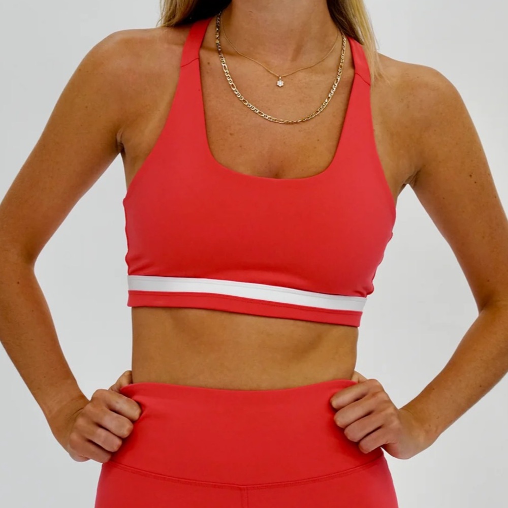 Seaav Butterfly Sports Bra in Coral